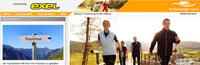 Nordic Walking Park mit 400 km ausgewiesener Routen